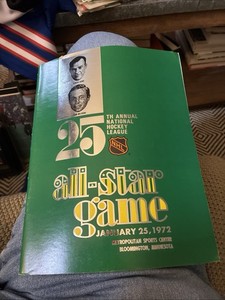 1/25/72 NHL All-Star Game Program 25th Anniversary- Bloomington, MN