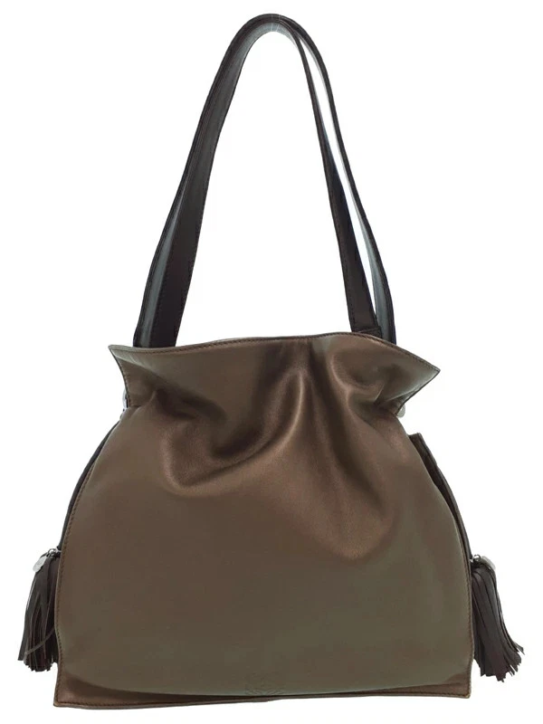 Loewe — Loewe Flamenco Shoulder Bag Leather Black Women's #TB1269