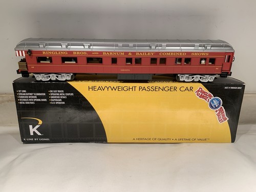 "Coche de pasajeros de observación Sarasota K-LINE LIONEL RINGLING BRO CIRCUS 18"" 6-22672" | Condition: Used