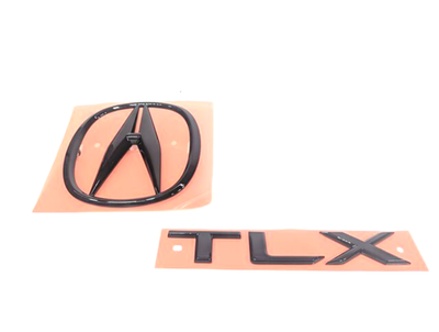 New Genuine Acura TLX Rear Emblem A Black Set Kit (2022-2025) OE