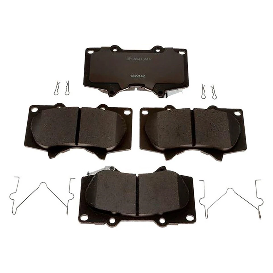 Kit pastillas de freno y zapatas de freno delanteras traseras de cerámica para Toyota Tacoma 2005-2015 Foto 3 de 4