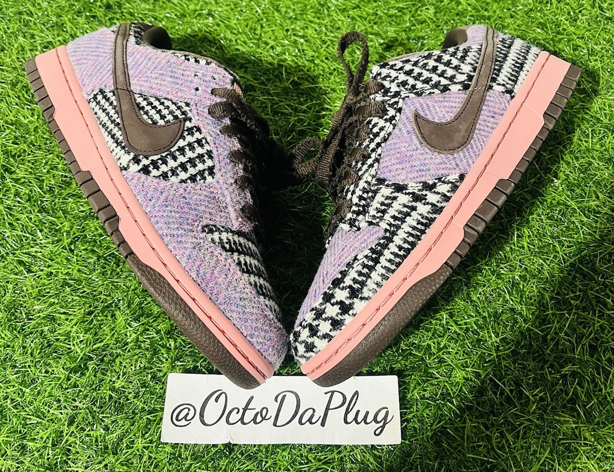 Nike Dunk Low x Harris Tweed Purple Pink Womens Sizes nby HQ5036