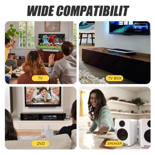 3X( 3 Cinch-Stecker auf 6 Cinch-Buchse Splitter Audio Video Av-Adapterkabel9215 - Afbeelding 4 van 7