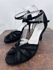 Anna Kern Dance Shoes Scarlett Black Suede Italian Premium Quality Sz 9 NWOB