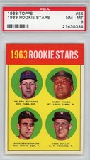 1963 TOPPS BASEBALL # 54 1963 ROOKIES    PSA NM-MT
