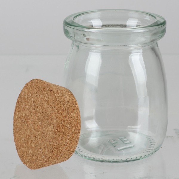 Vorratsglas 80 Ml Mit Korkdeckel Aufbewahrungsglas GlasbehäLter Glasgefäß Glas-image