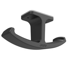Black Silicone Under Desk Dual Headphone Stand Hanger Gaming Headset Mount Hook