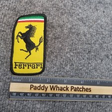 Vintage Ferrari Patch Car Auto 70s 80s Automobile Racing AE5