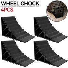 4Pcs Car Heavy Duty Solid Wheel Chocks Traile...