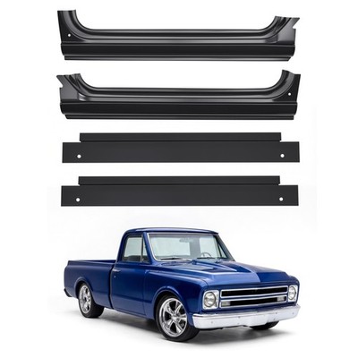 For 67-72 Chevy GMC C10 Truck LH RH Side Full Rocker Panels w/ Inner Patch Panel