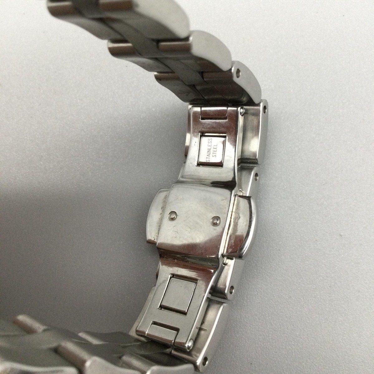 Genève Women\'s Silver-Tone Date Watch, Water Resistant 10 ATM Geneva Ladies Silver Tone Tone 34mm Genuine Diamond Faceted  main image 3