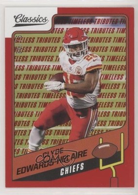 2021 Panini Classics Timeless Tributes Red 30/75 Clyde Edwards-Helaire #94 2qw