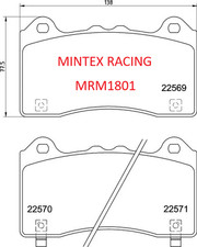 FORD FOCUS RS MK3 BREMBO CALIPERS MINTEX FAST ROAD TRACK DAY FRONT BRAKE PADS