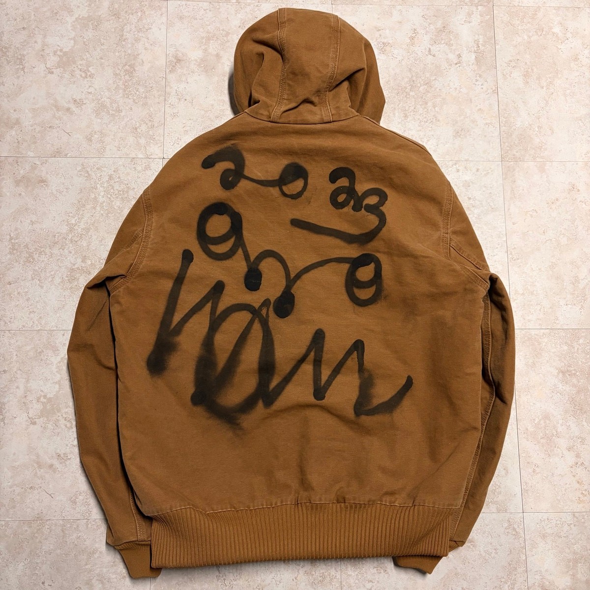 1 of 1 Asspizza 2023 Custom Carhartt J130 Flannel-Lined Duck