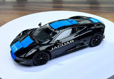Almost Real 1/18 Jaguar C-X75 Black Blue Stripes Diecast Car Model 810603