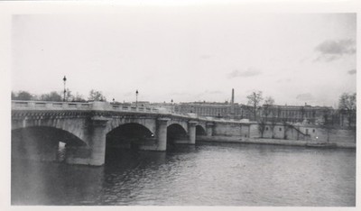 1951 photo of Pont de la Concorde, Paris, found photos
