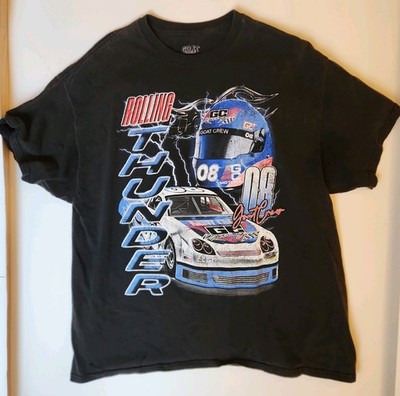 GOAT Crew Rolling Thunder Racing Graphic T-Shirt Mens XL Black Streetwear Tee