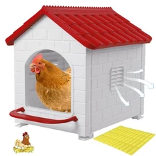 Nesting Boxes for Chicken, Plastic Single Compartment Chicken Nesting Box for...