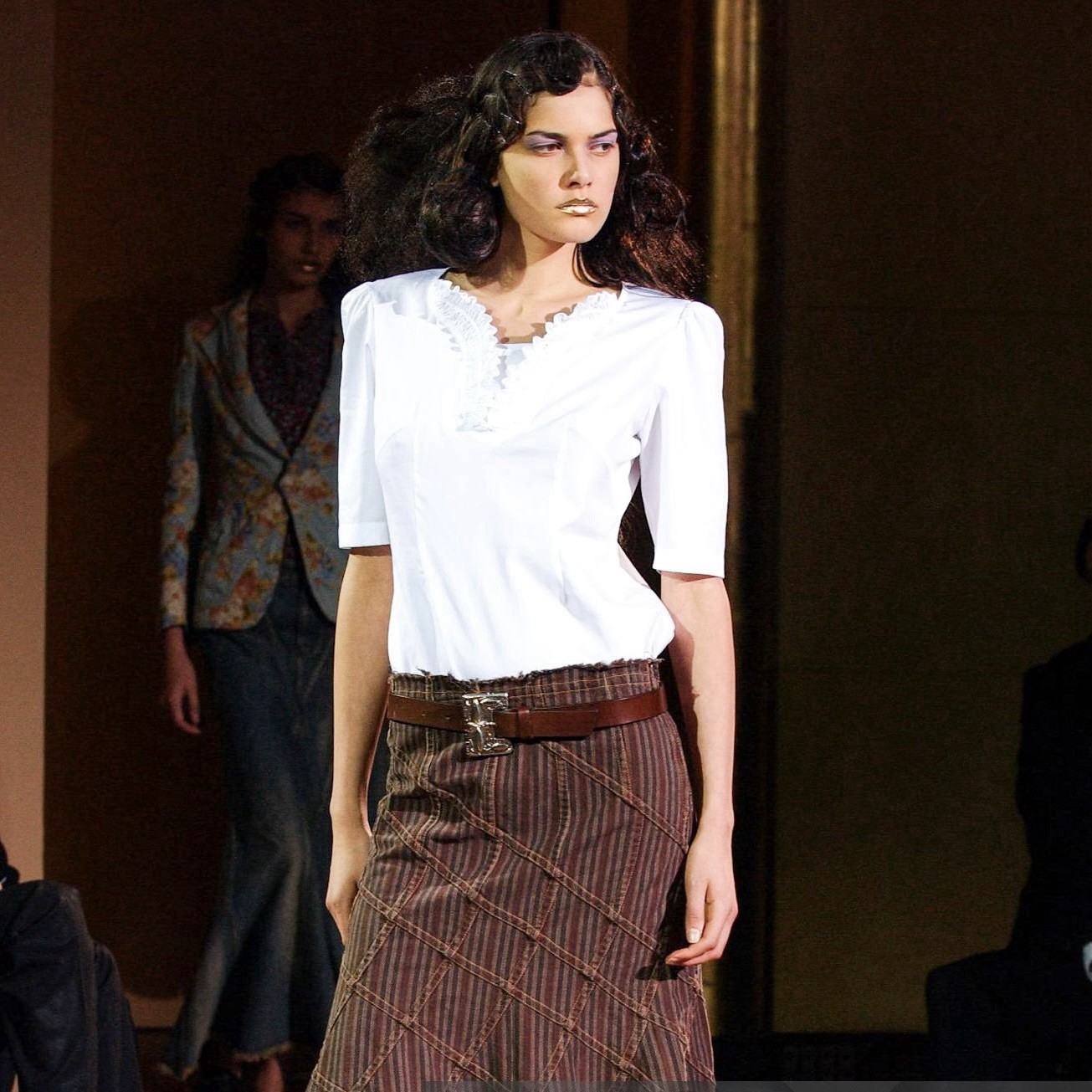 JUNYA WATANABE S/S 2002 Patchwork Flared Denim Ma… - image 1