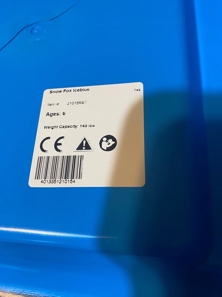 Trenó KHW Snow Fox - 21015 tamanho infantil com corda de reboque, volante e freio - Imagem 4 de 4