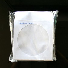 8000 Wholesale CD DVD R Disc Paper Sleeve Envelope with 4" Window  Flap