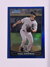 PAUL KONERKO 2012 BOWMAN CHROME  BLUE REFRACTOR CARD #122  /250