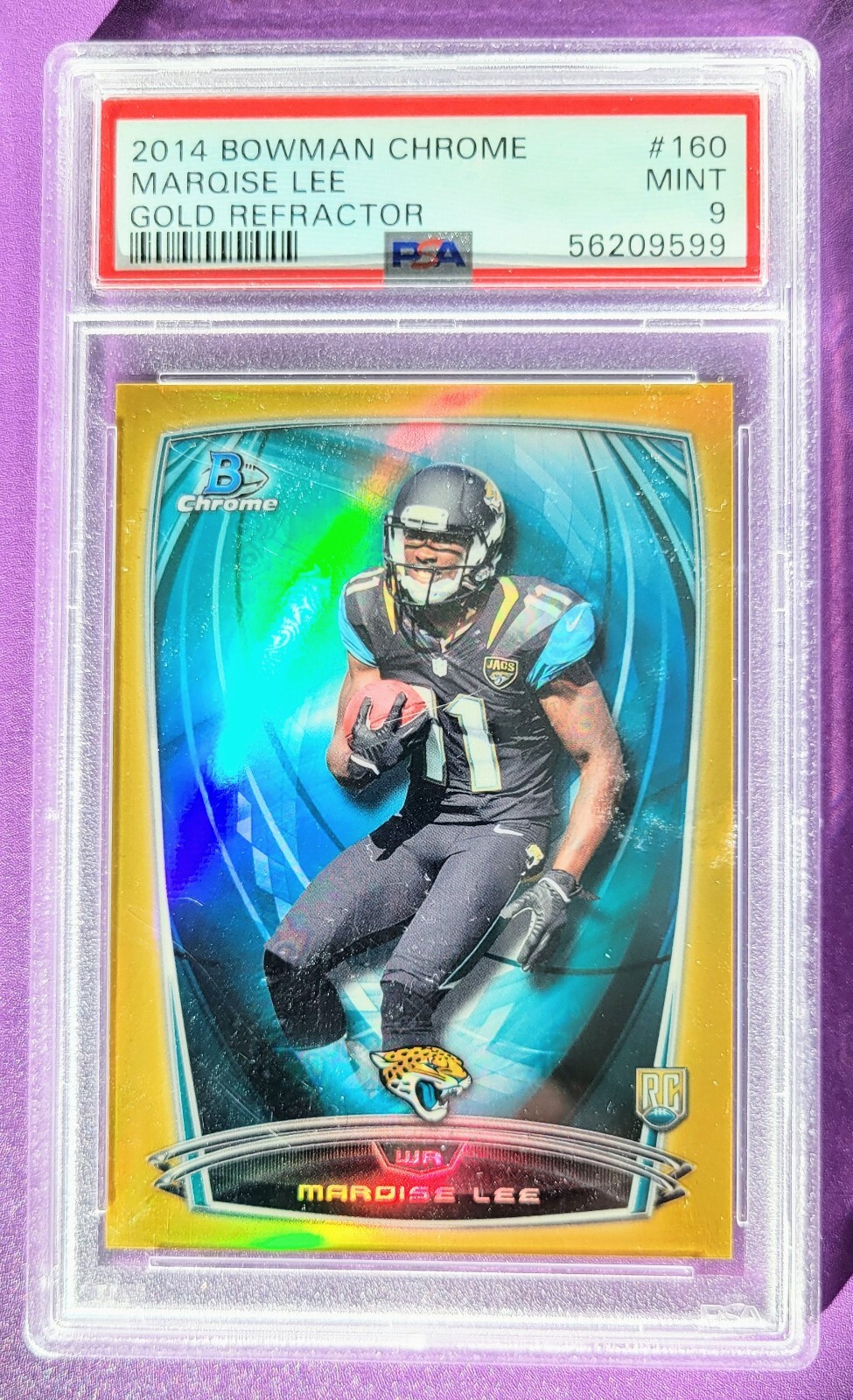 Marqise Lee Bowman Chrome #160 Gold Refractor