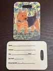 Norfolk Terrier Dog Luggage Tag Baggage Bag Id Standing Field Grass Ss8218