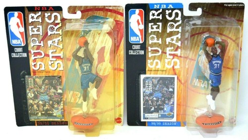 Lot of 2 Mattel NBA Super Stars Court Collection Kevin Garnett 99/00 98/99 NIP - 第 1/4 張圖片