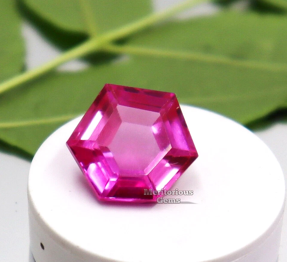 Natural Rare Pink Spinel Hexagon Cut Loose Gemstone CERTIFIED 10 Ct - Image 2 of 4