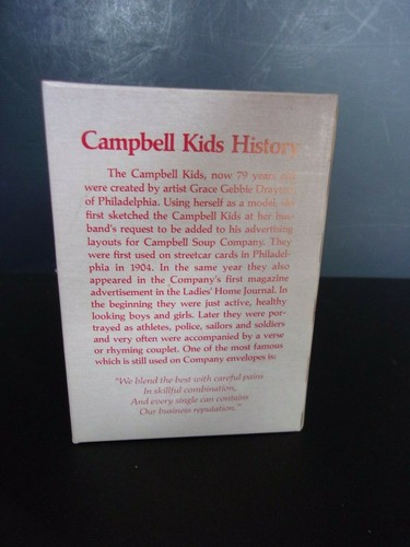 CAMPBELLS SOUP KIDS CHRISTMAS ORNAMENT GLASS BALL 1983 MIB - Picture 3 of 8
