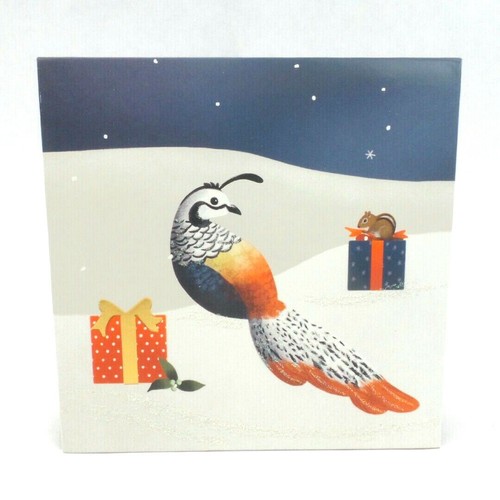Rebhuhn im Birnbaum Weihnachtskarte 3D Pop-Up Grußkarte Up mit Papier - Bild 2 von 5