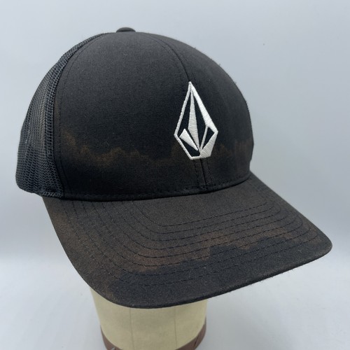 Volcom Hat Adult Adjustable Snapback Black Mesh Back Baseball Cap Surf Skate - Picture 6 of 9
