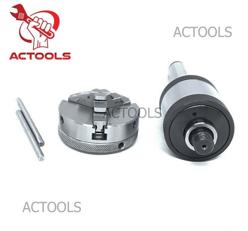 MT2 Revolving Center 65mm 2-1/2" 3 Jaw Self Centering Baby Lathe Chuck UK - Picture 5 of 20