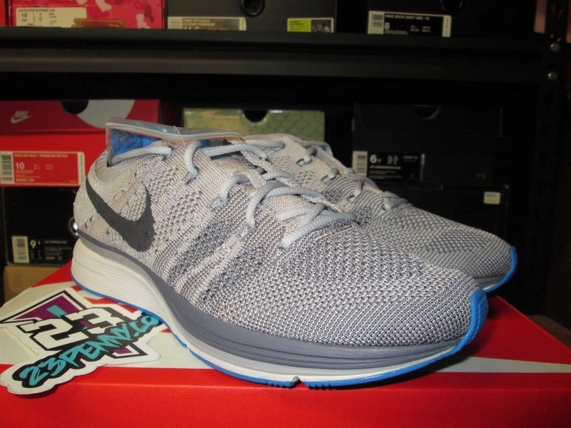 Flyknit trainer top grey blue