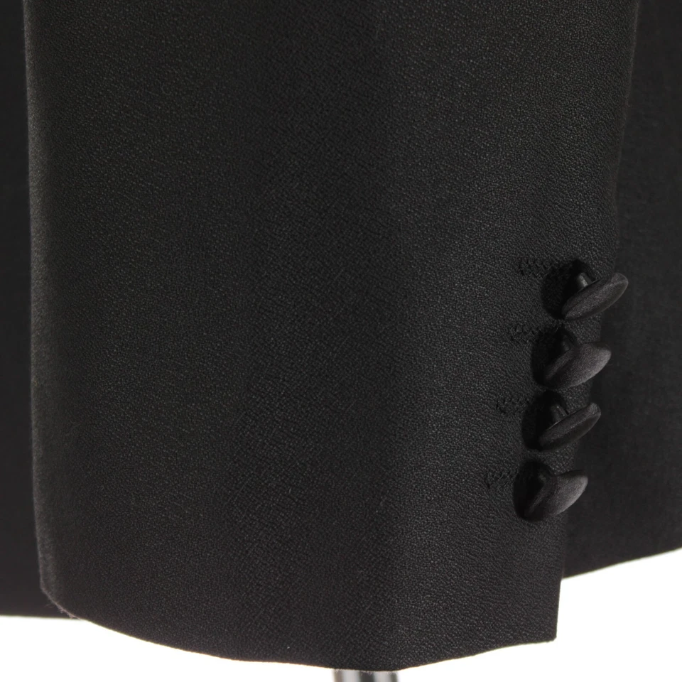 Abrigo deportivo/chaqueta de cena Duchamp nuevo con etiquetas talla 42R EE. UU. en negro liso Foto 3 de 4