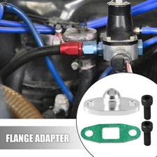 Turbo Oil Drain Outlet Flange Gasket Adapter Kit Set 10AN 10 AN Fitting T3 T4