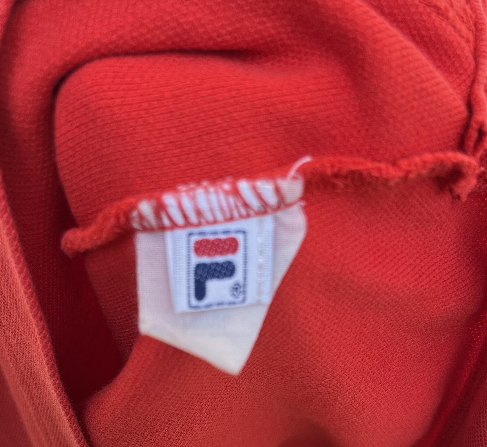 Polo FILA anni 90 donna piccola rossa