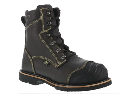 Iron Age Men's Thermo Shield Met Safety Boots - Brown Size 8w Smelter MSRP 230$