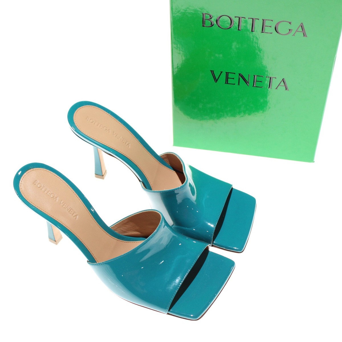Bottega Veneta NWB Sandals Size 37.5 7.5 US In Solid Blue