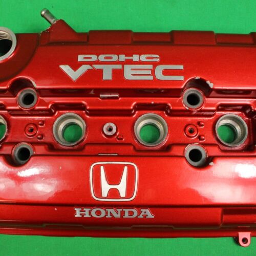 HONDA Genuine CIVIC EK INTEGRA B18C B16B RED VALVE Head COVER 12310-P73-J00 Used - Picture 5 of 21