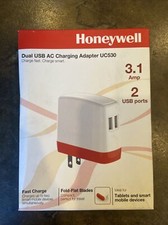 Honeywell UC530 3.1 Amp Dual USB AC Charging Adapter Red 