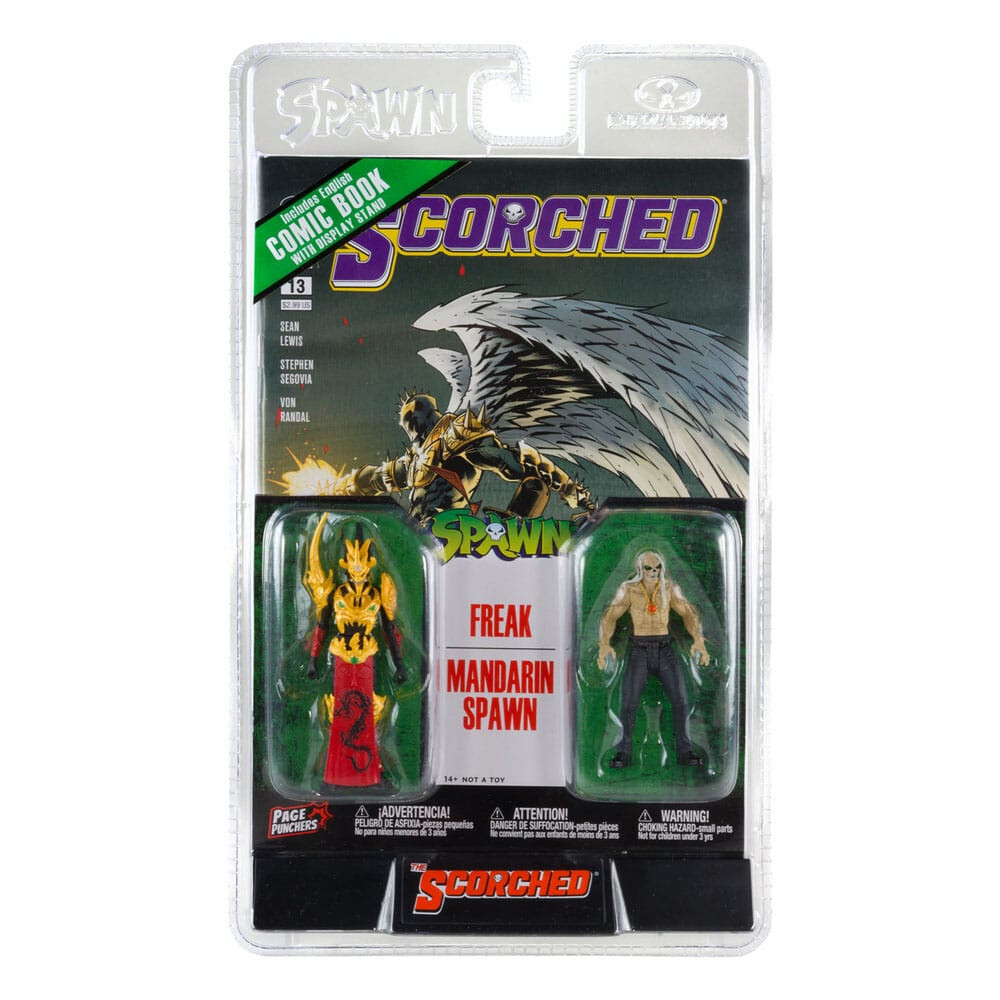 McFarlane Toys Spawn Page Punchers - Freak & Mandarin Spawn (Scorched) 2-Pack