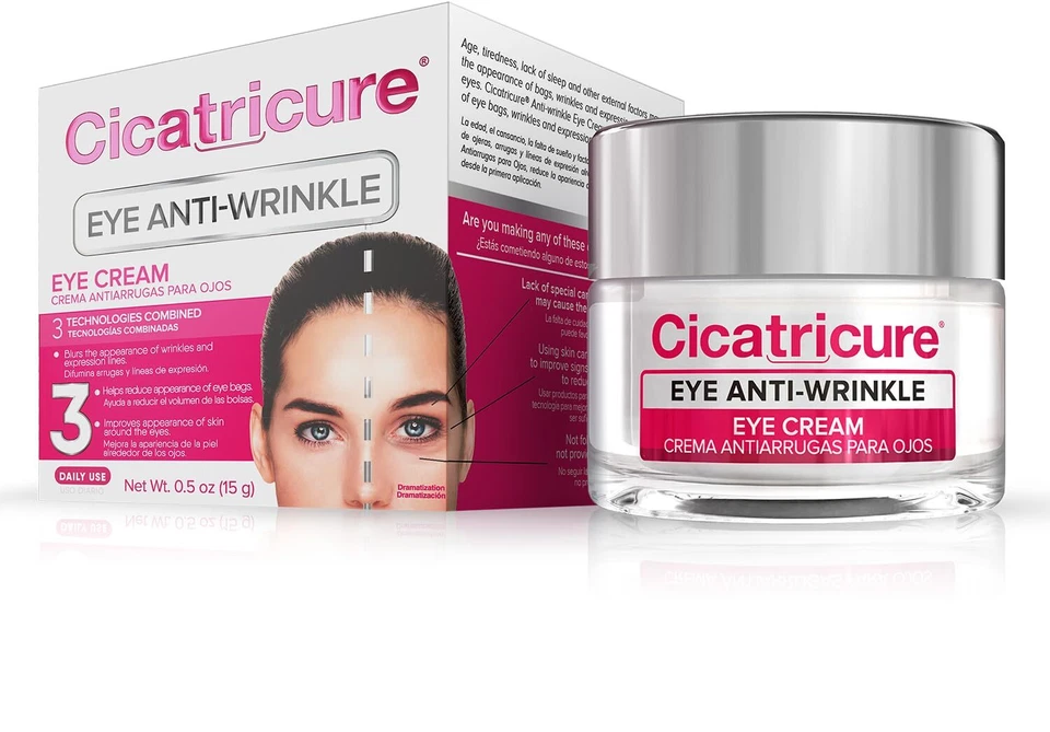 Crema de tratamiento de ojos Cicatricure Blur & Filler antiarrugas tecnología 3 0,5 oz Foto 2 de 4