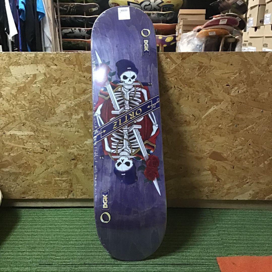 DGK skateboard deck Chaz Ortiz Skull 8.1 inches unused imported from Japan-image