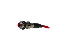 Signalleuchte LED ROT 230V AC mit Metallfassu...