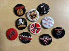 ROCK BAND PINS/BUTTONS 1.25" Circle Button Badge Pin - Officially Licensed