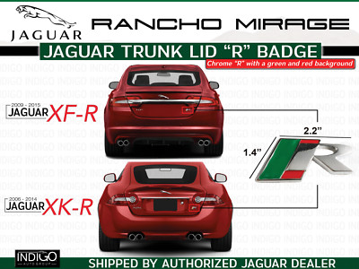 Jaguar Trunk Lid R Badge XKR '07-'10 XFR 2010-UP C2P14325 NEW OEM