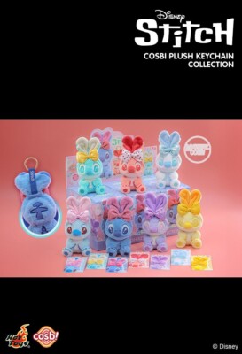 Hot Toys Disney Stitch Cosbi Plush Keychain Collection (Set