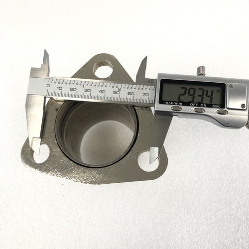 Universal 2.25" Semi Direct Fit Exhaust Converter Pipe Flange 3.5" length - Picture 3 of 12
